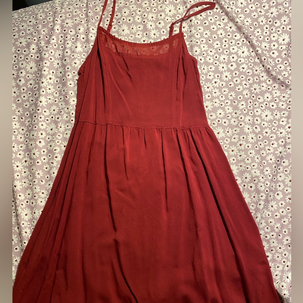 Maroon dainty dress